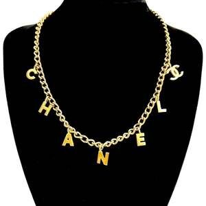 Chanel Cc Logo Chain Pendant Necklace #222234C14B